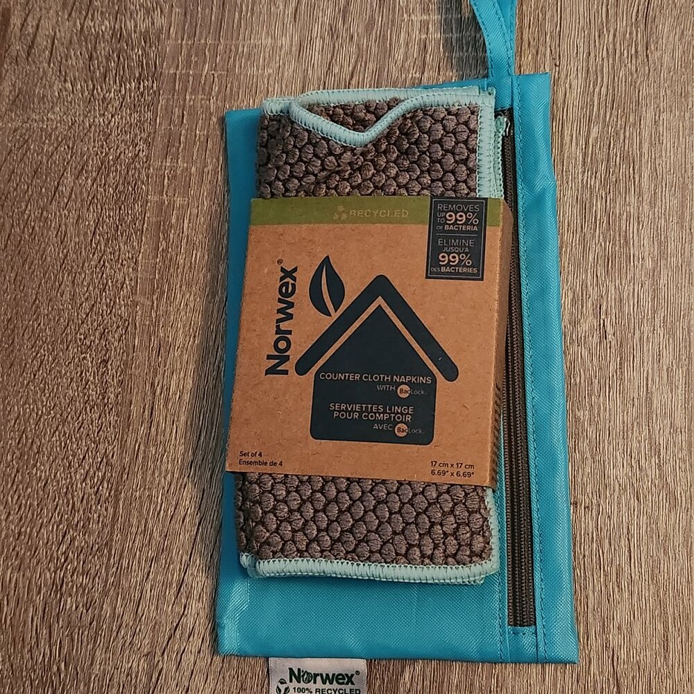 Norwex Eco-Friendly Napkin Kit, NWT